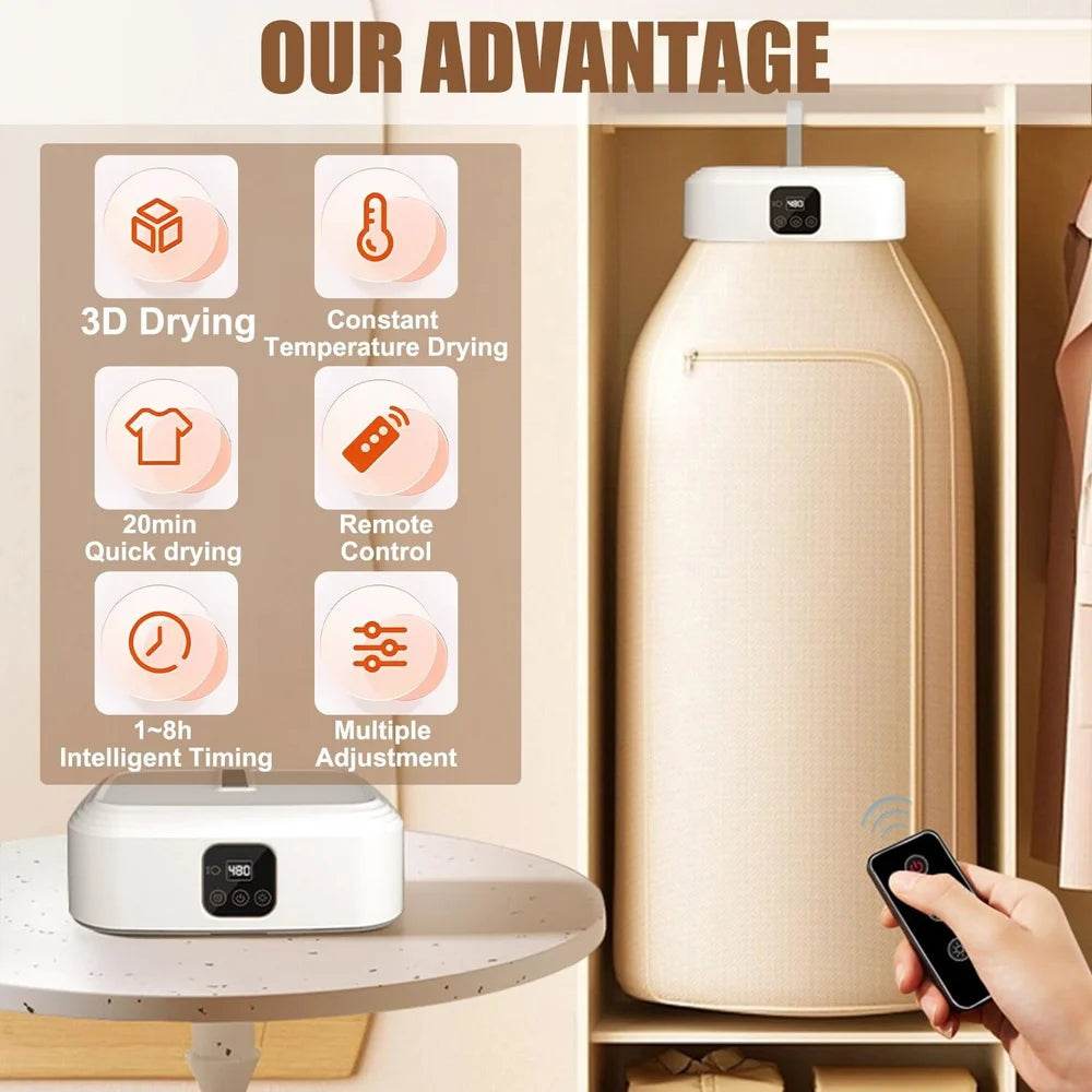 Indoor Cloth Dryer with Remote Control for Rainy & Humid Weather - ZEDIF