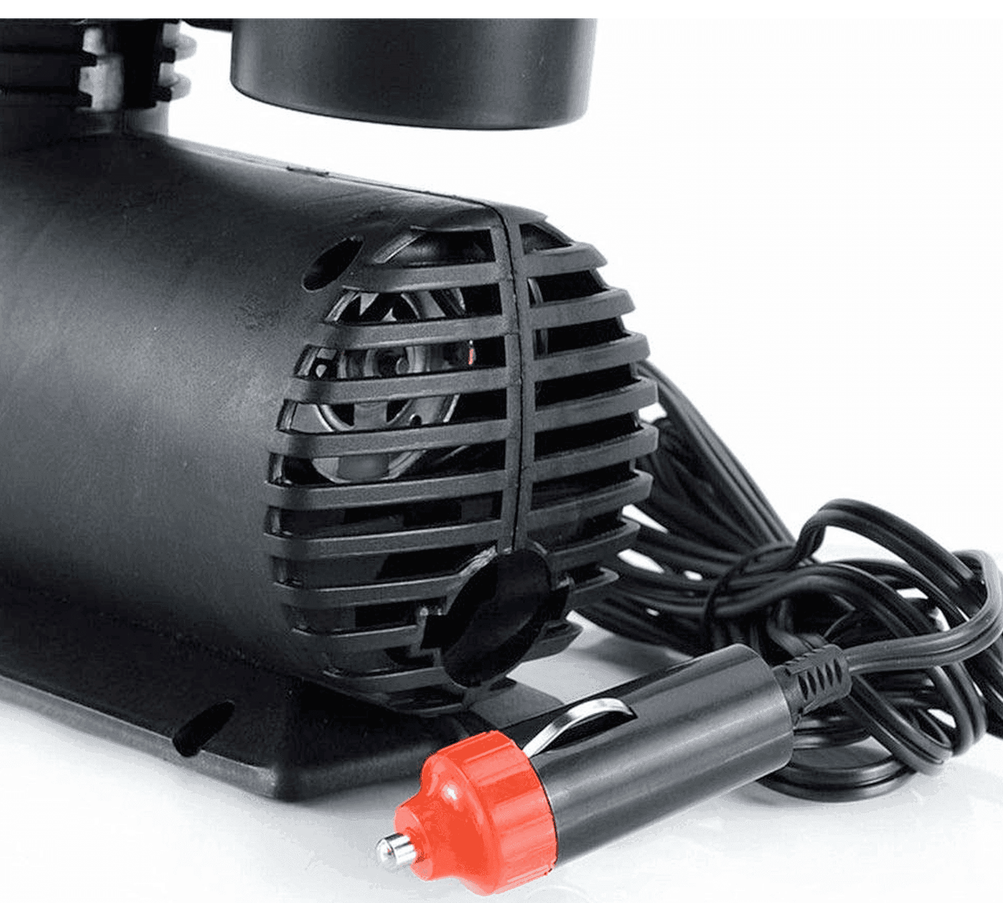 12 Volt Mini Air Compressor Pump for Car & Motor Bike (Black) - ZEDIF
