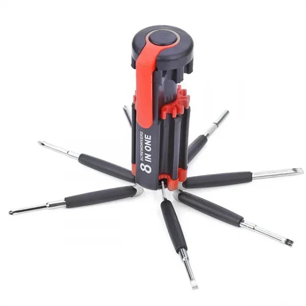 8 IN 1 Screw Driver with LED Light