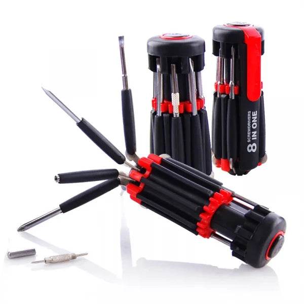 8 IN 1 Screw Driver with LED Light - ZEDIF