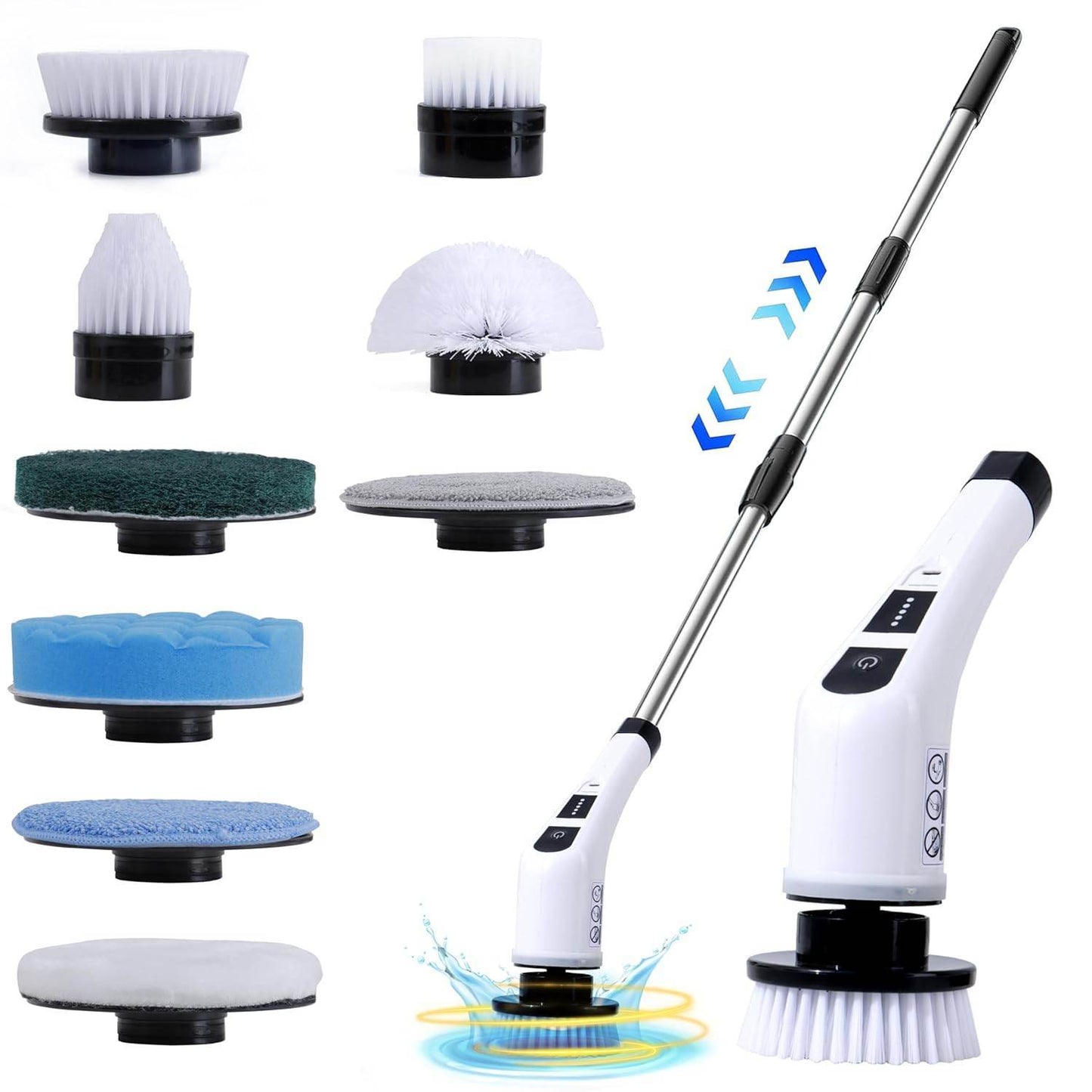 9-in-1 Electric Cleaning Brush – Multi-Surface Power Scrubber - ZEDIF