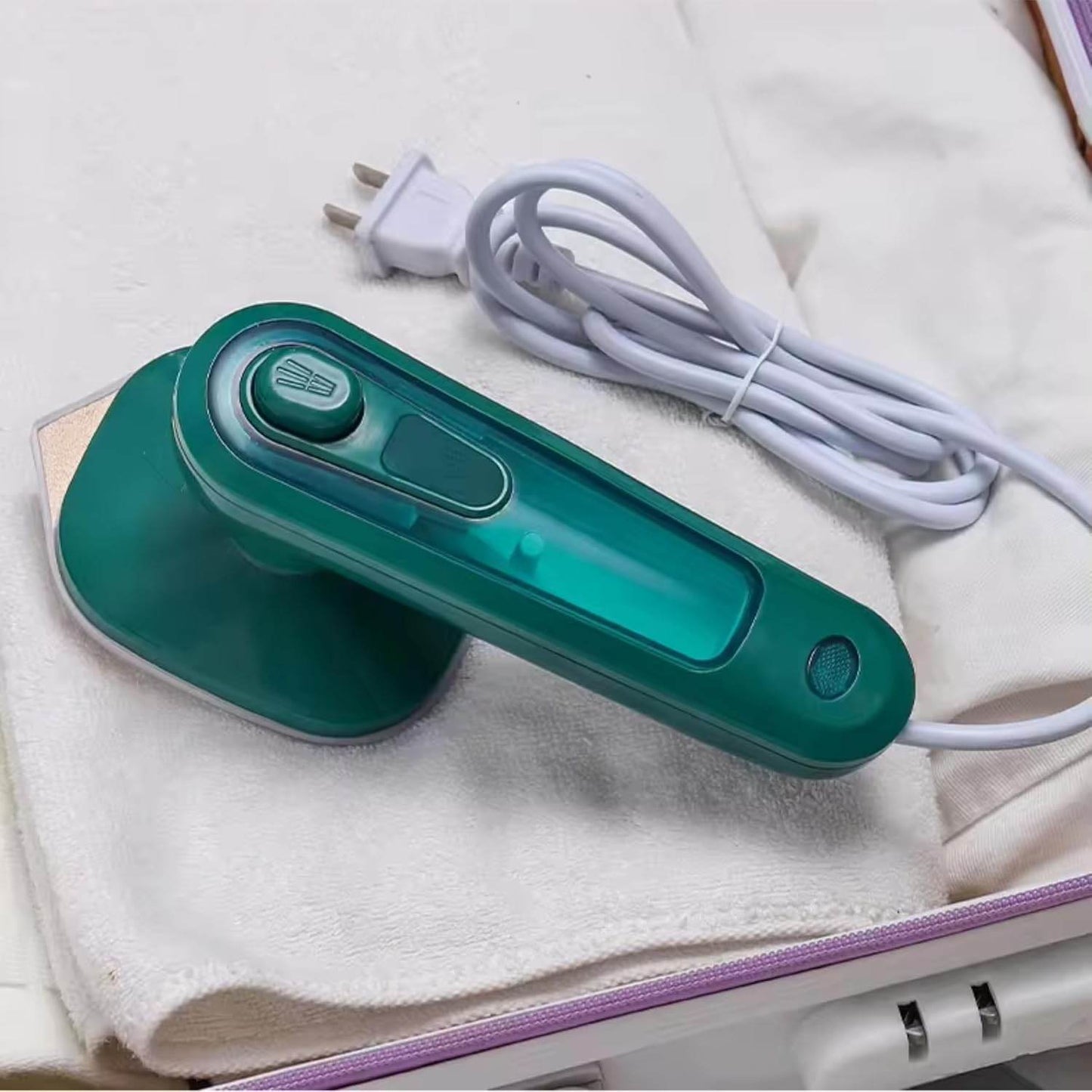Compact Handheld Steamer (Quick Heat, Dual-Mode, Fabric-Safe, Travel-Friendly) - ZEDIF