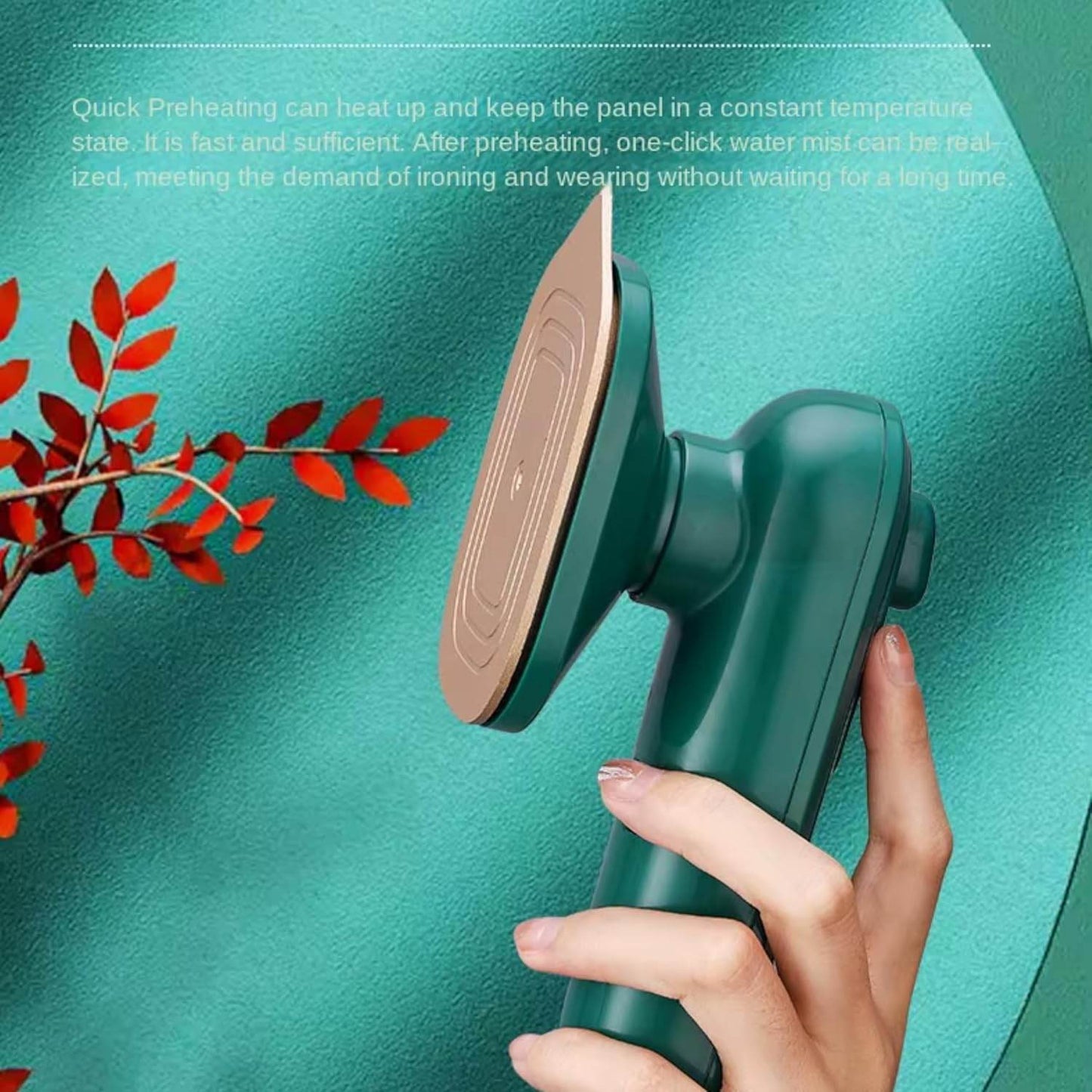 Compact Handheld Steamer (Quick Heat, Dual-Mode, Fabric-Safe, Travel-Friendly) - ZEDIF