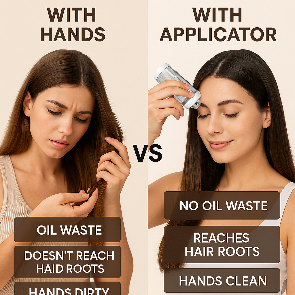 Hair Oil Applicator Scalp Comb (Precise Liquid Dispenser & Massager)