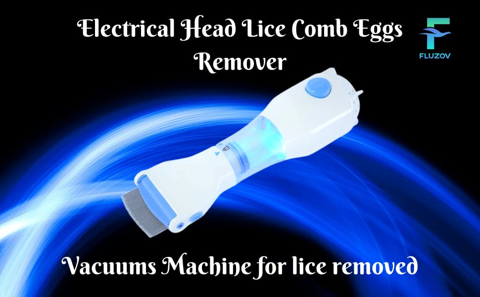 Head Lice Comb Eggs Remover (V-Comb, Corded Electric, Chemical-Free)