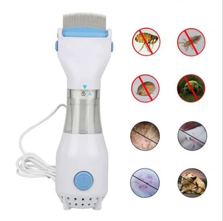 Head Lice Comb Eggs Remover (V-Comb, Corded Electric, Chemical-Free)