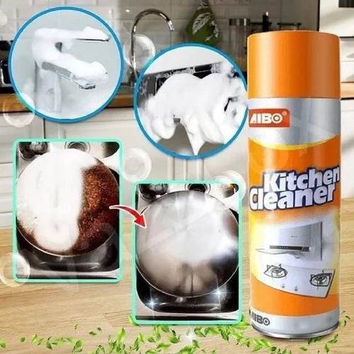 Kitchen Foam Cleaner Spray (Power Foam, Oil & Grease Remover, 500ml) - ZEDIF