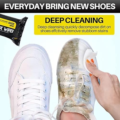Natural Sneaker & Shoe Cleaner Wipes (Pack of 80)