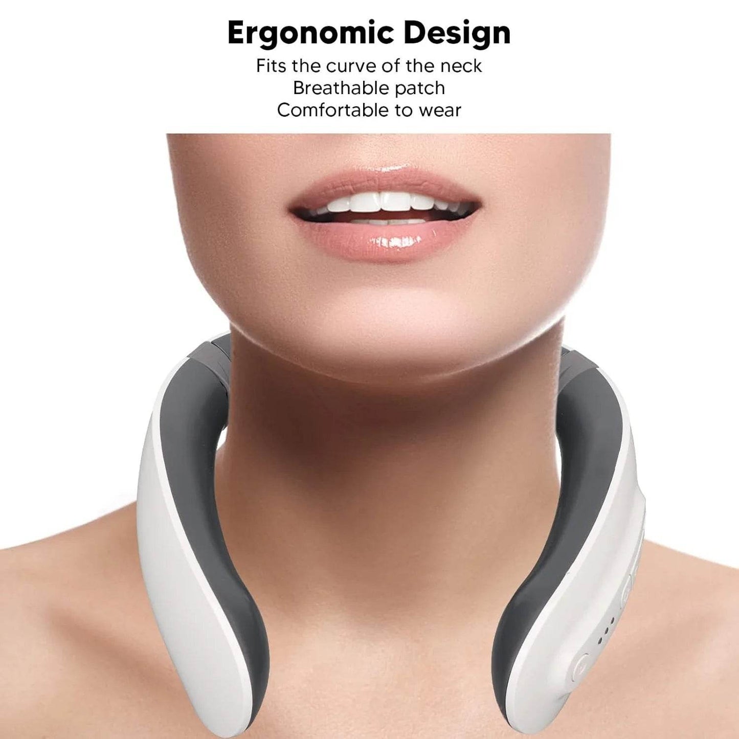 4 Heads Smart Electric Neck and Back Pulse Massager - ZEDIF