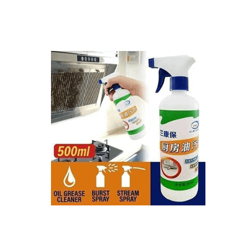 Oil & Grease Kitchen Cleaner Spray (Non-Toxic, Heavy Duty, 500ml) - ZEDIF