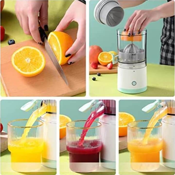 Portable Citrus Juicer (Electric, Rechargeable, Wireless, Multicolour) - ZEDIF