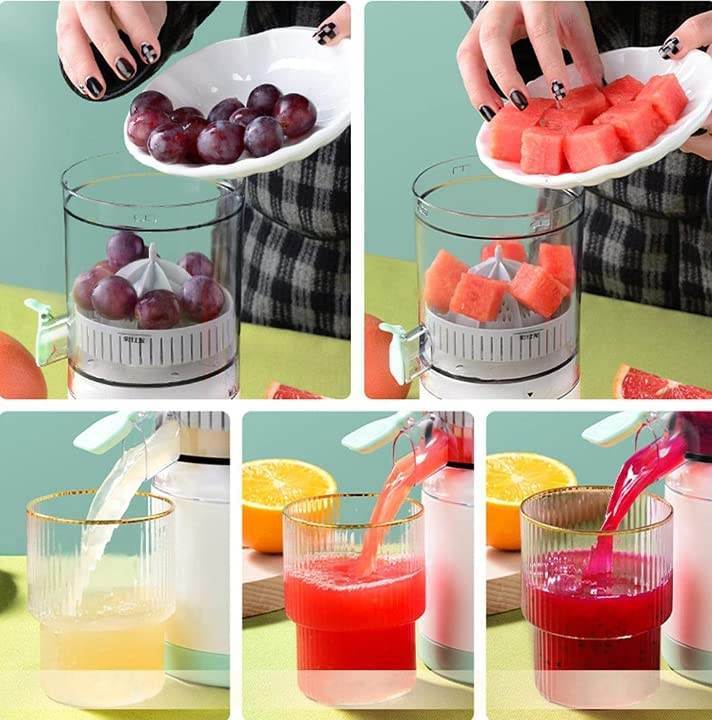 Portable Citrus Juicer (Electric, Rechargeable, Wireless, Multicolour) - ZEDIF