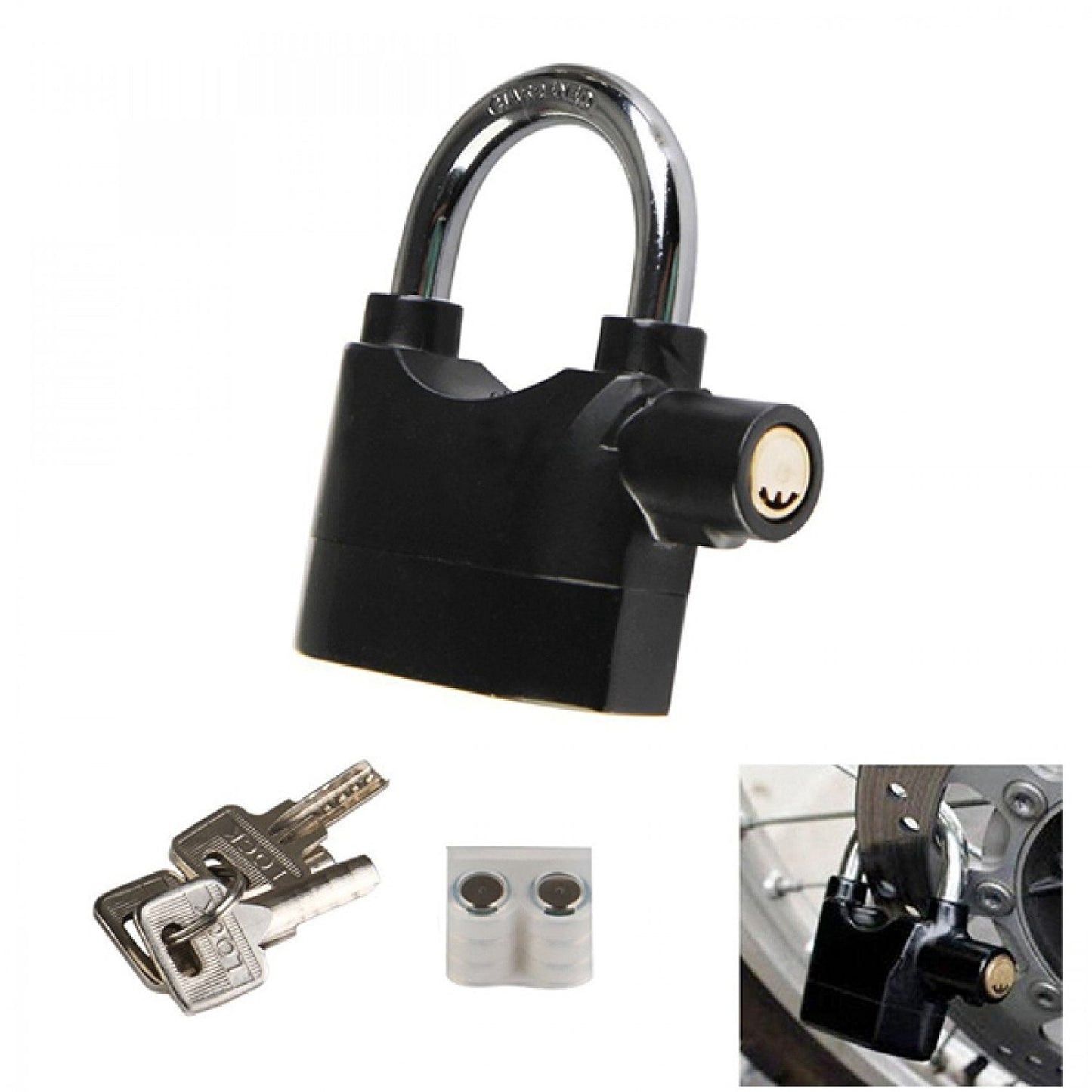 Security Alarm Lock (Anti-Theft, Motion Sensor, High-Decibel Siren)