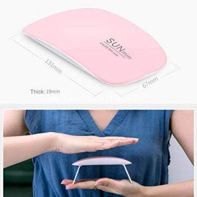 Portable UV/LED Nail Dryer Lamp (Dual Wavelength, USB, Timing Function) - ZEDIF