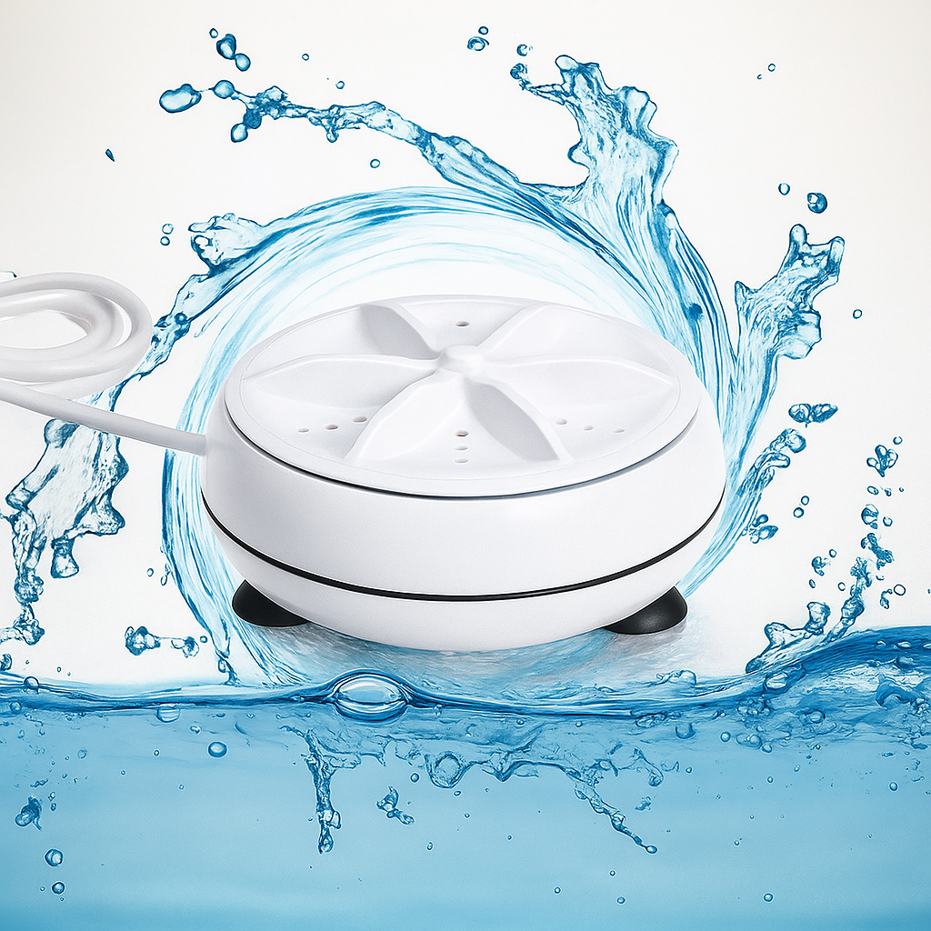 Ultrasonic Turbine Washing Machine (Portable, Automatic Shutdown)