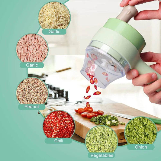 Vegetable Cutter and Meat Mincer (Handheld, Multi-Function) - ZEDIF