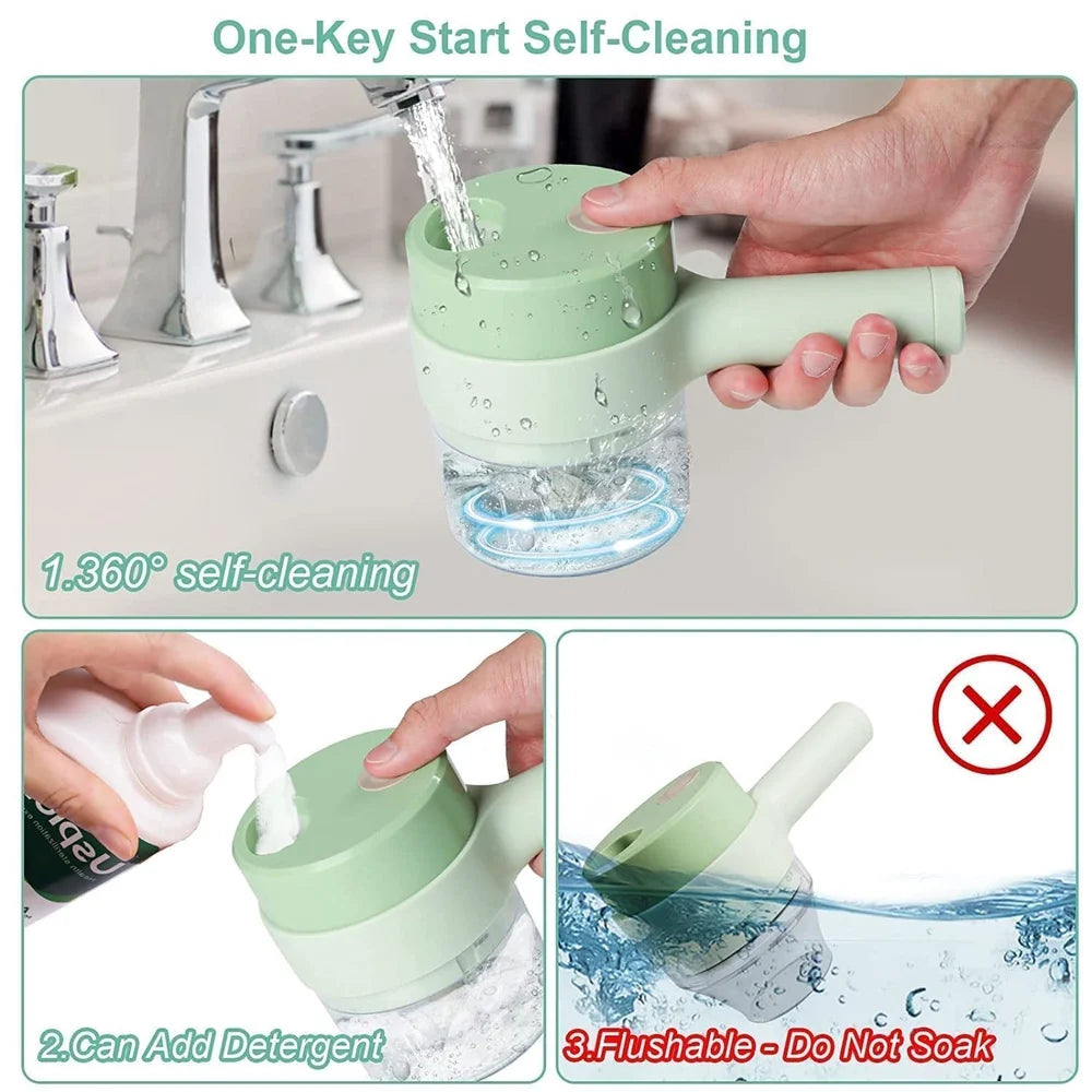 Vegetable Cutter and Meat Mincer (Handheld, Multi-Function)