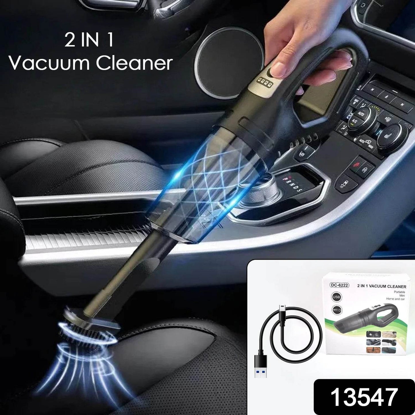 Wireless Handheld Car Vacuum Cleaner, 2 in 1 Dust Buster - ZEDIF