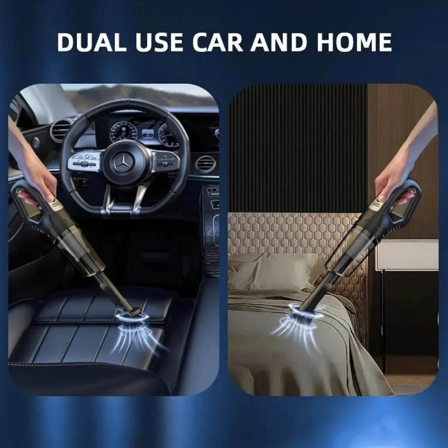 Wireless Handheld Car Vacuum Cleaner, 2 in 1 Dust Buster - ZEDIF