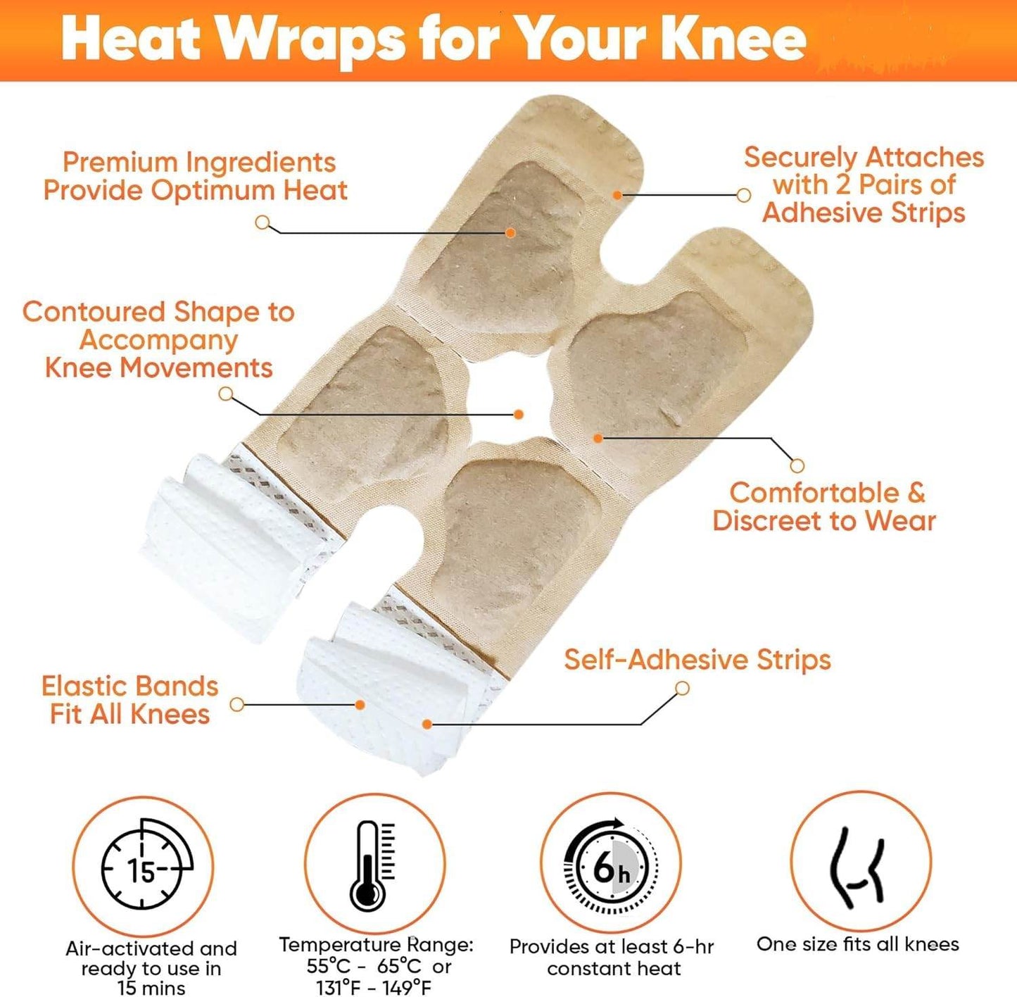 Warm Knee Pad (Herbal Moxa Therapy, Long-Lasting Heat) - ZEDIF