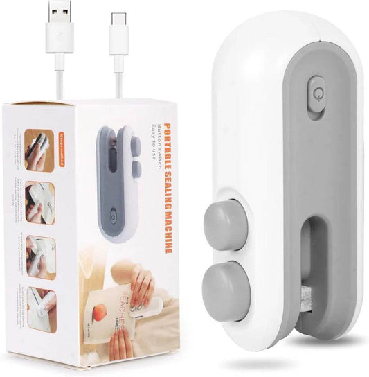 2-in-1 USB Rechargeable Mini Bag Sealer Machine - ZEDIF