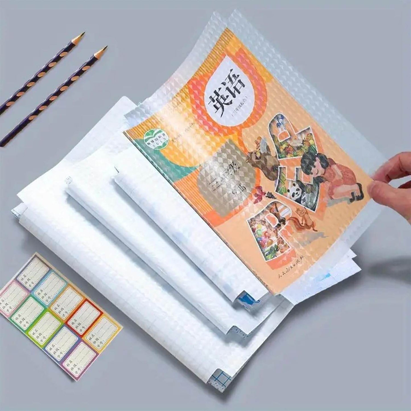 Waterproof Plastic Book Covers (30pcs, Multi-Size, CPP Material) - ZEDIF