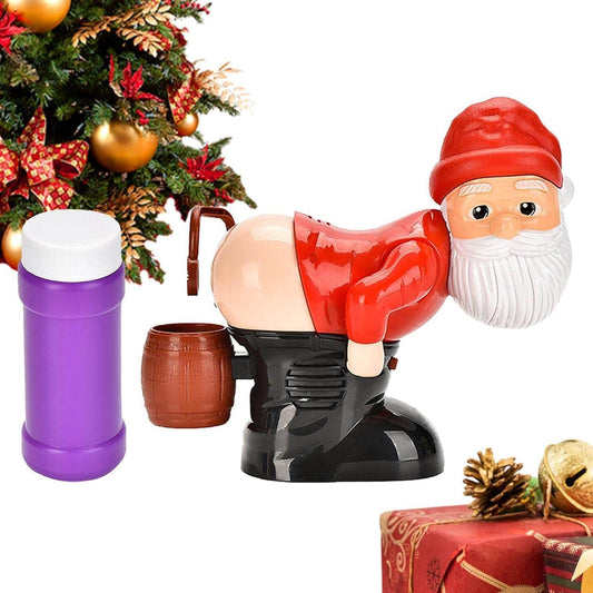Bubble Blowing Santa Flashing Lights and Music - ZEDIF