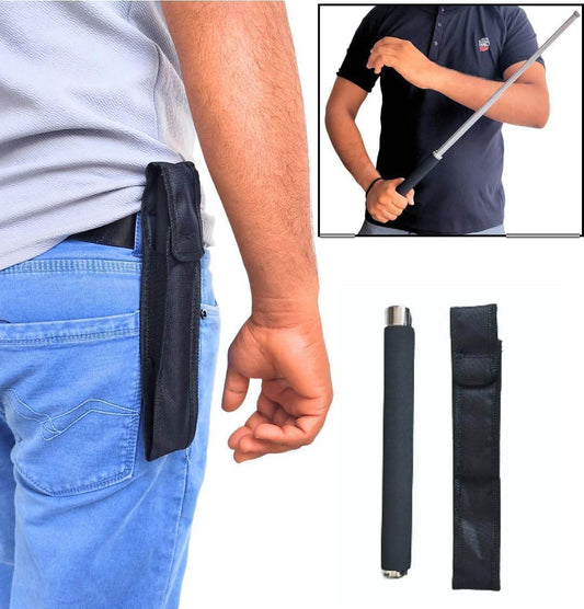 Self-Defence Stick (Telescopic Baton with Pouch) - ZEDIF
