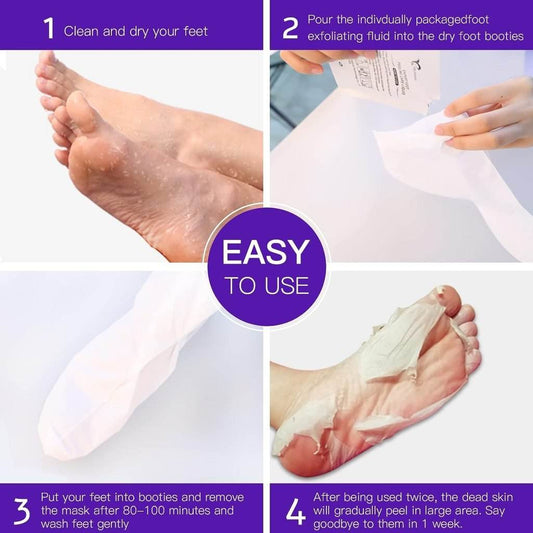 Foot Peeling Mask (Dead Skin Remover, Botanical Enriched) - ZEDIF