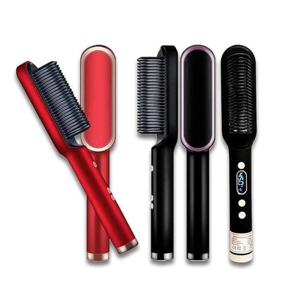3-in-1 Hair Styler Comb – Electric Hair Styling Tool for Curling, Straightening & Drying (Multicolour)