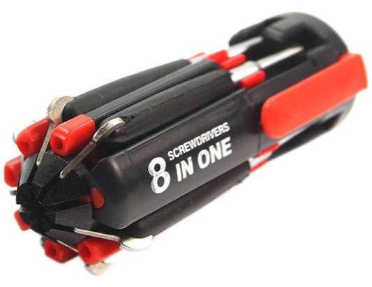 8 IN 1 Screw Driver with LED Light