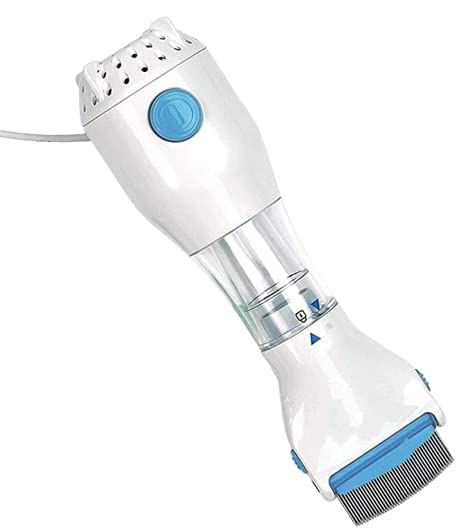 Head Lice Comb Eggs Remover (V-Comb, Corded Electric, Chemical-Free)