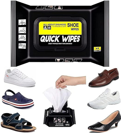 Natural Sneaker & Shoe Cleaner Wipes (Pack of 80)