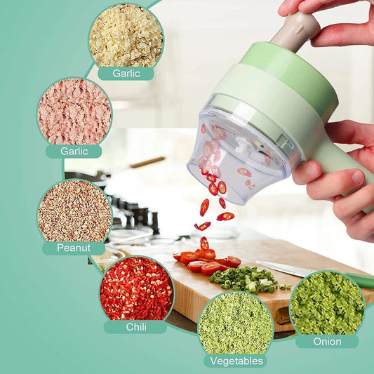 Vegetable Cutter and Meat Mincer (Handheld, Multi-Function)