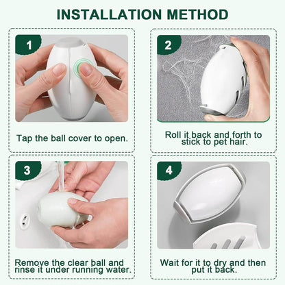 Reusable Lint Roller Ball Durable Washable Lint Catcher - ZEDIF