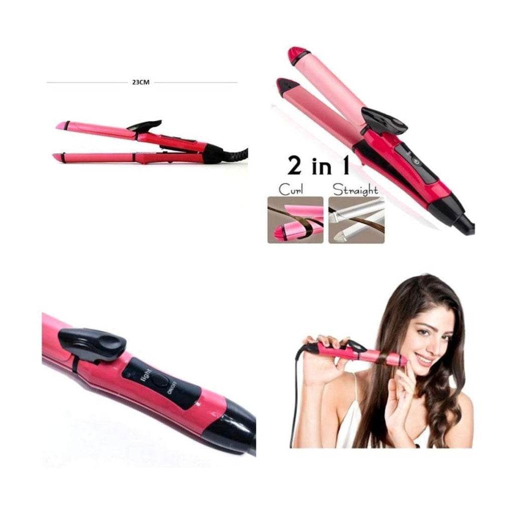 2 in 1 Nova Hair Straightener and Curler - ZEDIF