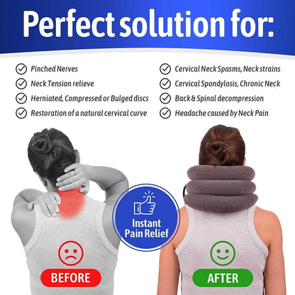 3-Layer Cervical Neck Pillow (Neck relaxation & pain therapy) - ZEDIF