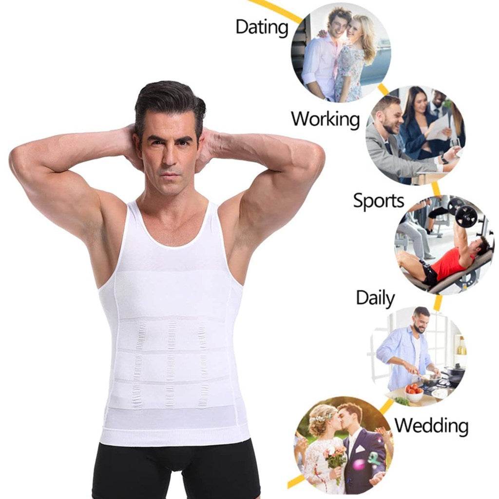 Slimming Shirt for Men (Slim & Fit, Compression & Posture Support) - ZEDIF