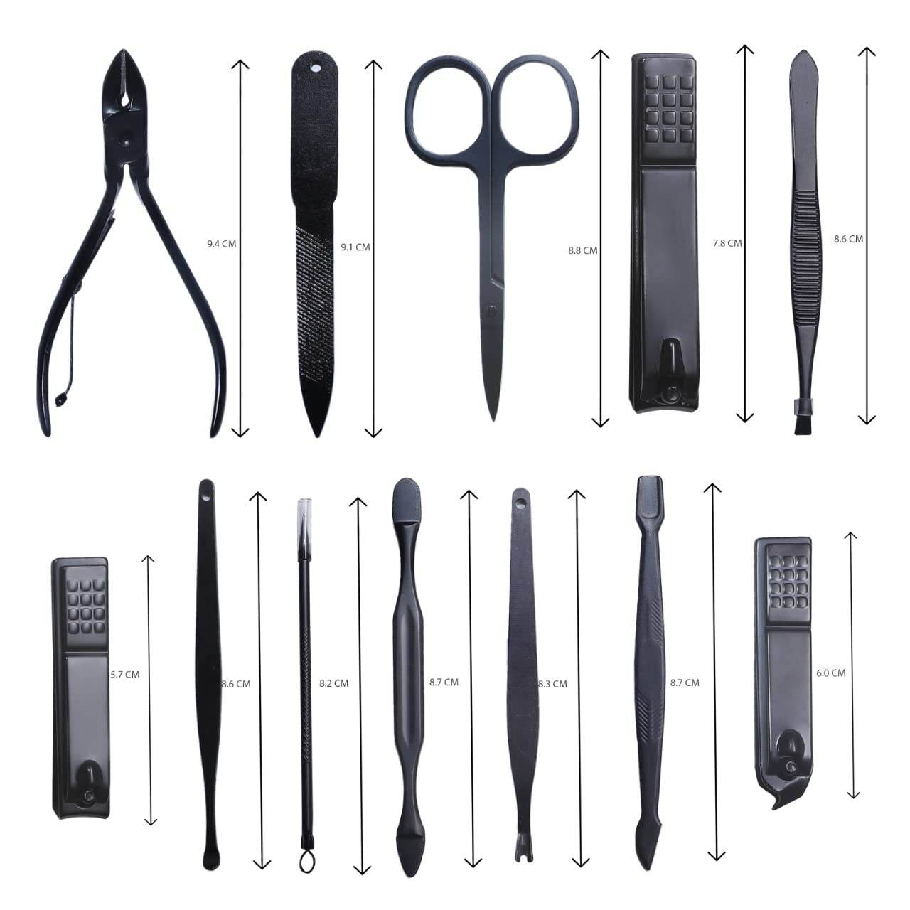 Nail Cutter Set (12-in-1 Manicure & Pedicure Kit with Case) - ZEDIF