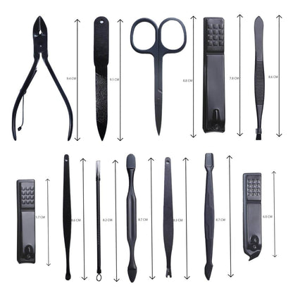 Nail Cutter Set (12-in-1 Manicure & Pedicure Kit with Case) - ZEDIF