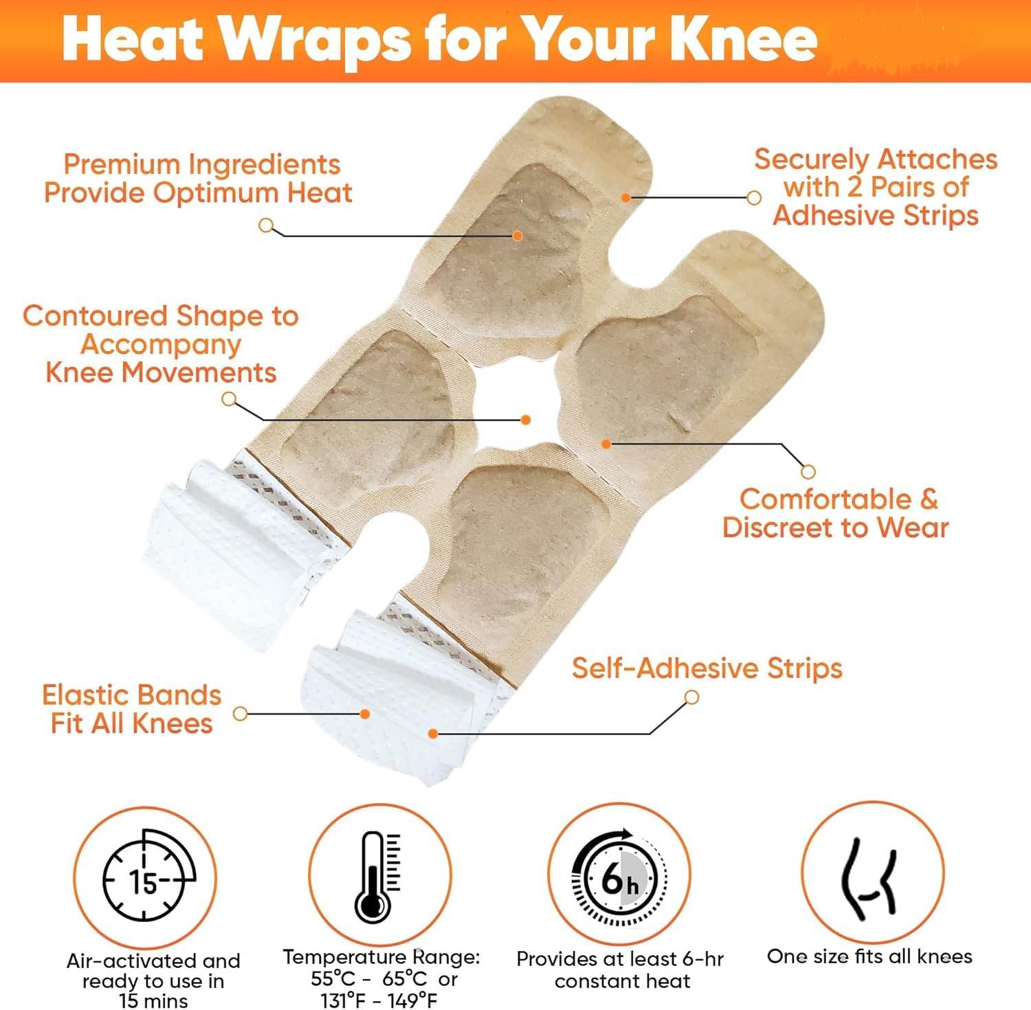 Warm Knee Pad (Herbal Moxa Therapy, Long-Lasting Heat) - ZEDIF