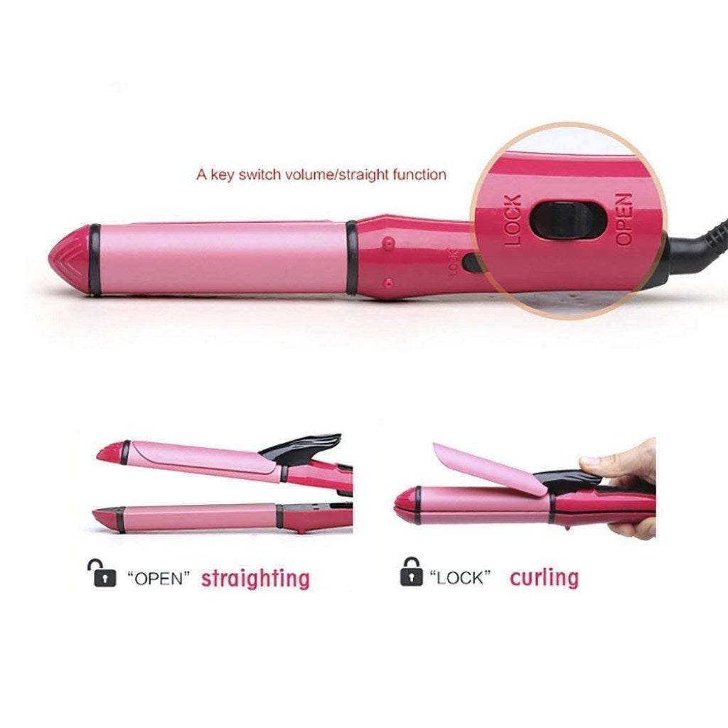 2 in 1 Nova Hair Straightener and Curler - ZEDIF
