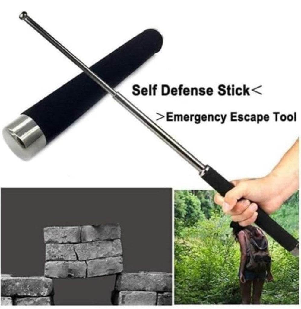 Self-Defence Stick (Telescopic Baton with Pouch) - ZEDIF