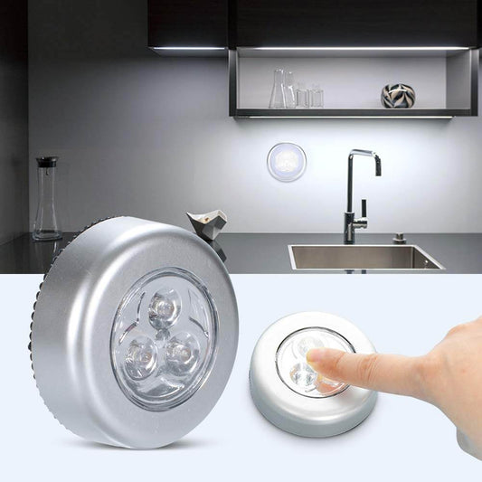 3-LED Touch Stick-On Cordless Light (Battery Powered) - ZEDIF