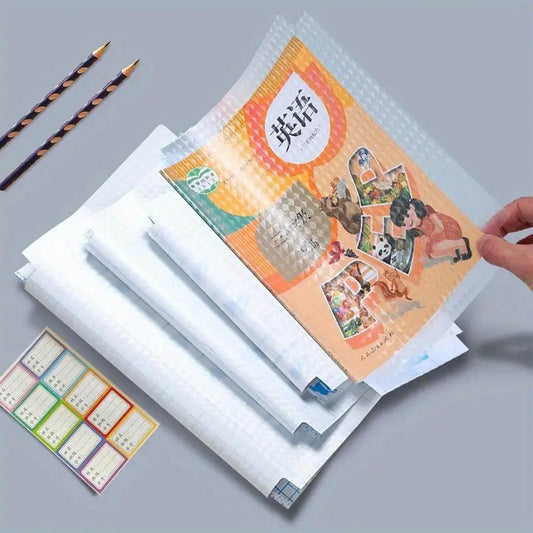Waterproof Plastic Book Covers (30pcs, Multi-Size, CPP Material) - ZEDIF