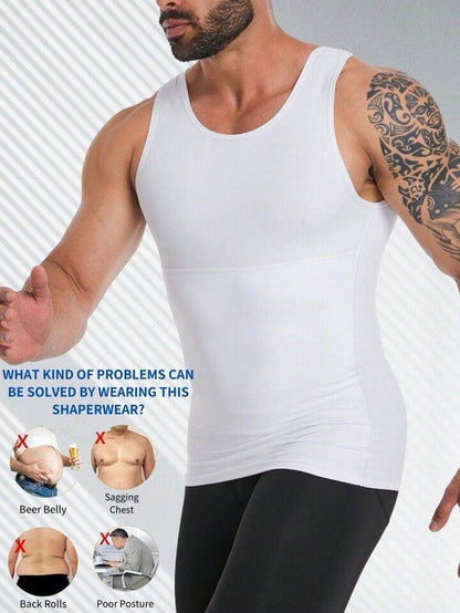 Slimming Shirt for Men (Slim & Fit, Compression & Posture Support) - ZEDIF