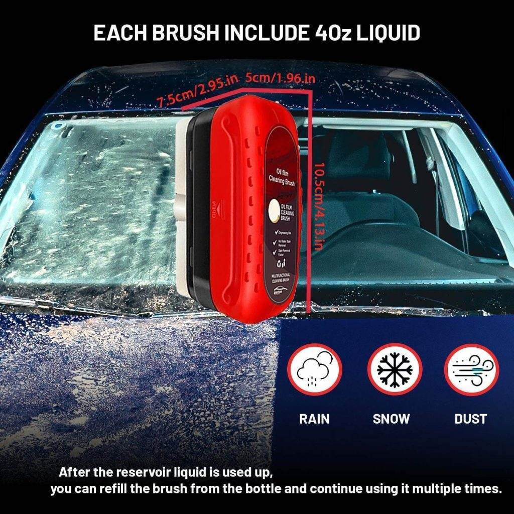 Car Glass Oil Film Cleaner Brush (Hydrophobic Coating Applicator) - ZEDIF