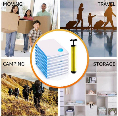 Big Vacuum Storage Bag with Pump – 5 Bags + 1 Pump - ZEDIF