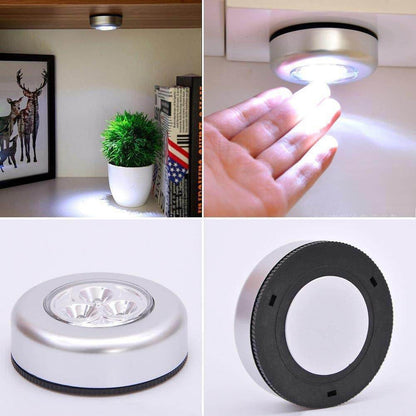 3-LED Touch Stick-On Cordless Light (Battery Powered) - ZEDIF