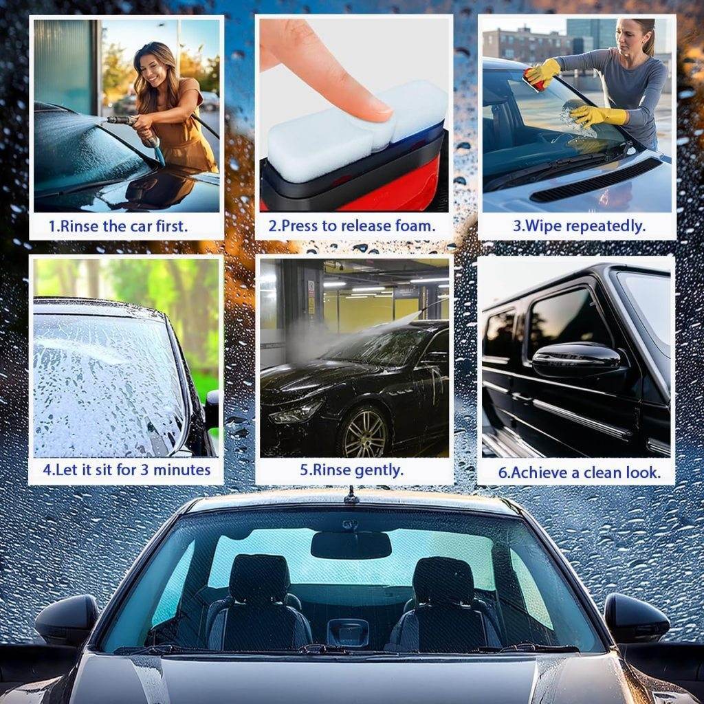 Car Glass Oil Film Cleaner Brush (Hydrophobic Coating Applicator) - ZEDIF